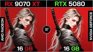 RX 9070 XT VS RTX 5080 TEST IN 20 GAMES | 1080P - 1440P - 2160P
