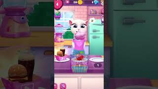 Никогда НЕ ДАВАЙ ГОВОРЯЩЕЙ АНДЖЕЛЕ ОТРАВЛЕННУЮ СЛАДКУЮ ВАТУ! - Talking Angela #shorts