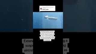 extended footage of small plane trying to escape military