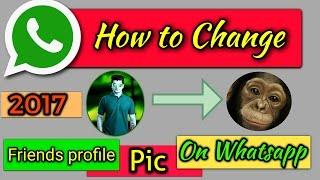 how to change friends whatsapp profile picture