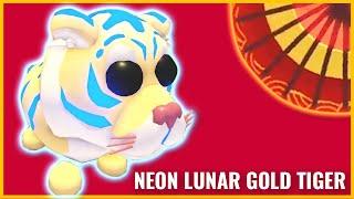 Топ трейды neon Lunar Gold Tiger Adopt Me Roblox.  Что дают за неон легендарного золотого тигра