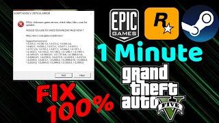 How to Fix Script hook V Critical Error | GTA V 2025 Update Error | Battle Eye Launcher