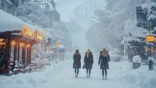 Mont Blanc France - Freezing Cold 4K HDR Walking Tour