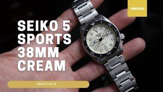 Unboxing Seiko 5 Sports 38mm Cream SRPK31