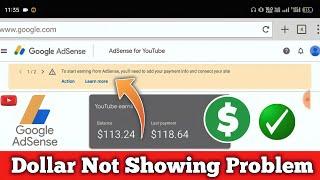 To start earning from adsense you need to add your payment info and connect your site | Adsense