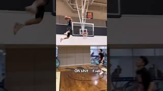 Bro got the most bounce in the universe  (via haters_basketball/TT) #shorts #basketball #dunk #nba
