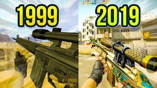 Evolution of the G3SG1 Sniper Rifle in Counter Strike on Dust Map 1999 - 2019