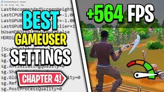 The *BEST* Game User Settings in Fortnite Chapter 4!  (0 Input Delay + High FPS)