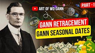 WD Gann Retracement & Gann Seasonal Dates | Part-1 | Art Of WD Gann