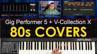 80s Covers Set 1 for Gig Performer 5 + Arturia V-Collection X | Eighties Synth Keyboard Cover Sounds