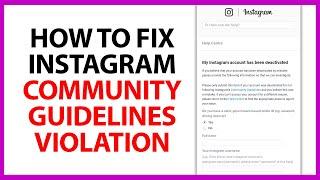 How to Fix Instagram Community Guidelines Violation in 2024