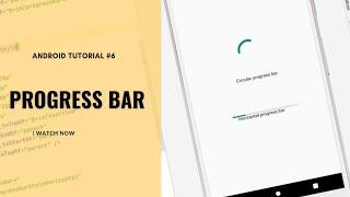 Android Studio Tutorials | how to create a circular and horizontal Progressbar in android studio