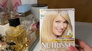 BLONDE BOX DYE tips- Garnier Nutrisse baby blonde vs ice blonde