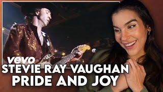 I LOVE HIS VOICE!!! First Time Reaction to Stevie Ray Vaughan - "Pride And Joy"