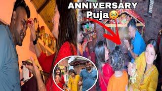 ANNIVERSARY KO PUJA GARNA SABAI FAMILY MANDIR GAYOHAPPY ANNIVERSARY RJANI MAME!
