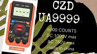 CZD UA9999 6000 counts 5 5/6 digit mini MULTIMETER DC 1kV/AC 750V