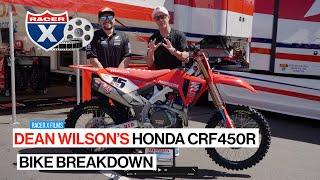 Inside Look at Dean Wilson’s Factory Honda HRC Progressive CRF450R Fill-In Bike Breakdown
