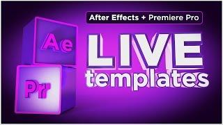 After Effects CC 2017 Tutorial - Create live templates for use in Premiere Pro CC 2017