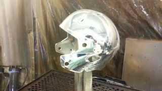 Spray Chrome Football Helmet