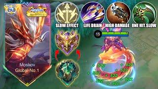 MOSKOV NEW GUIDE TO RANK UP FASTER IN THIS NEW SEASON!! (recommended build and emblem) - MLBB