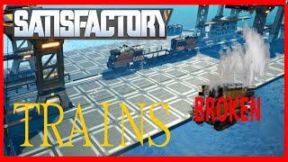 Satisfactory: Trains. Building and fixing issues. Tips and tricks