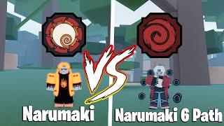 ШИНДО ЛАЙФ НАРУМАКИ 6 ПУТЕЙ ПРОТИВ НАРУМАКИ  SHINDO LIFE NARUMAKI 6 PATH VS NARUMAKI ROBLOX