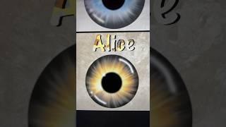 eye series | alice | #youtubeshorts #eye #series #digitalart #draw #satisfying #procreations #art