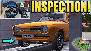 Inspection Day Went BAD! - My Summer Car W/ Logitech G27 + Wheel Cam #20