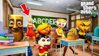 Tung Tung Sahur Shinchan  Doraemon Franklin Going to  School in Gta 5
