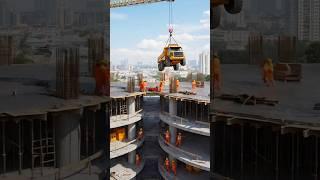 seconds before disaster: crane breaks! truck falls free, destroying everything #fail #crash #crane