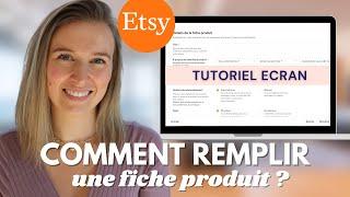 Comment créer une fiche produit sur Etsy ? [Tutoriel écran de A à Z]