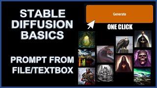 Stable Diffusion Basics - How to execute many prompts at once AND specify settings for each one