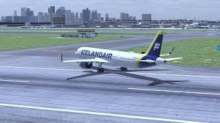 Landing A321XLR in Boston Logan airport (KBOS) in X-plane 11