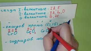 8. Валентность. Как составить формулу по В.?