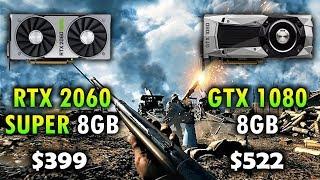 RTX 2060 SUPER vs GTX 1080 | 1080p 1440p 4K Benchmark