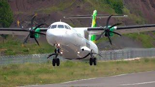 PESAWAT CITILINK ATR 72-600 LANDING DAN TAKE OFF DI BANDARA TORAJA ( TORAJA AIRPORT 11/01/2021 )