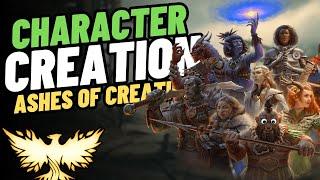 Ashes of Creation Character Creation Showcase: Customization, Races & Archetypes