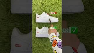 Real Vs Fake White Supreme Air Force 1 ️ #sneakerhead #sneakers #viral