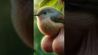 Уникальный мадагаскарский дрозд- яйценосец. Unique Madagascar egg-laying thrush.#shorts