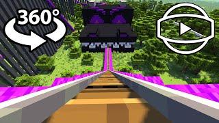 DRAGON ROLLER COASTER 360° Video - Minecraft VR