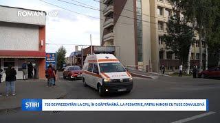 720 de prezentări la CPU, în o săptămână. La Pediatrie, patru minori cu tuse convulsivă