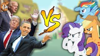  The 3 Presidents VS Ponyville  (Ai Animation)