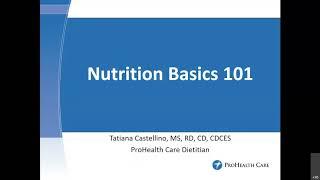 Nutrition basics