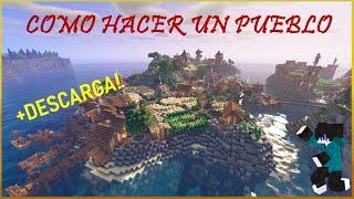 Cómo HACER un PUEBLO en Minecraft / 10 TIPS para HACER un PUEBLO en Minecraft / DESCARGA #aldea