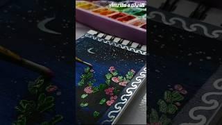 Gouache paints flowers painting #astheticart #Amrita's akriti