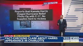 Fact check: Did Harris stage NC photo op with supplies that weren't sent to Helene victims?