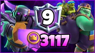 #9 IN the World with Goblin Giant Pekka Deck.!