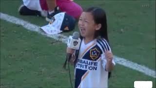 7- Year Old Malea Emma Singing The Anthem