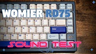 Womier RD75 Full POM Sound Test