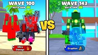 RED UNITS VS GREEN UNITS!  WHICH TEAM IS THE BEST? ( Toilet Tower Defense )